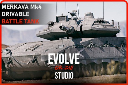 Tank Drivable Merkava Mk4