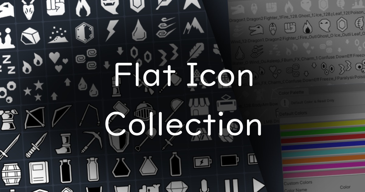 Flat Icon Collection | 2D Icons | Unity Asset Store