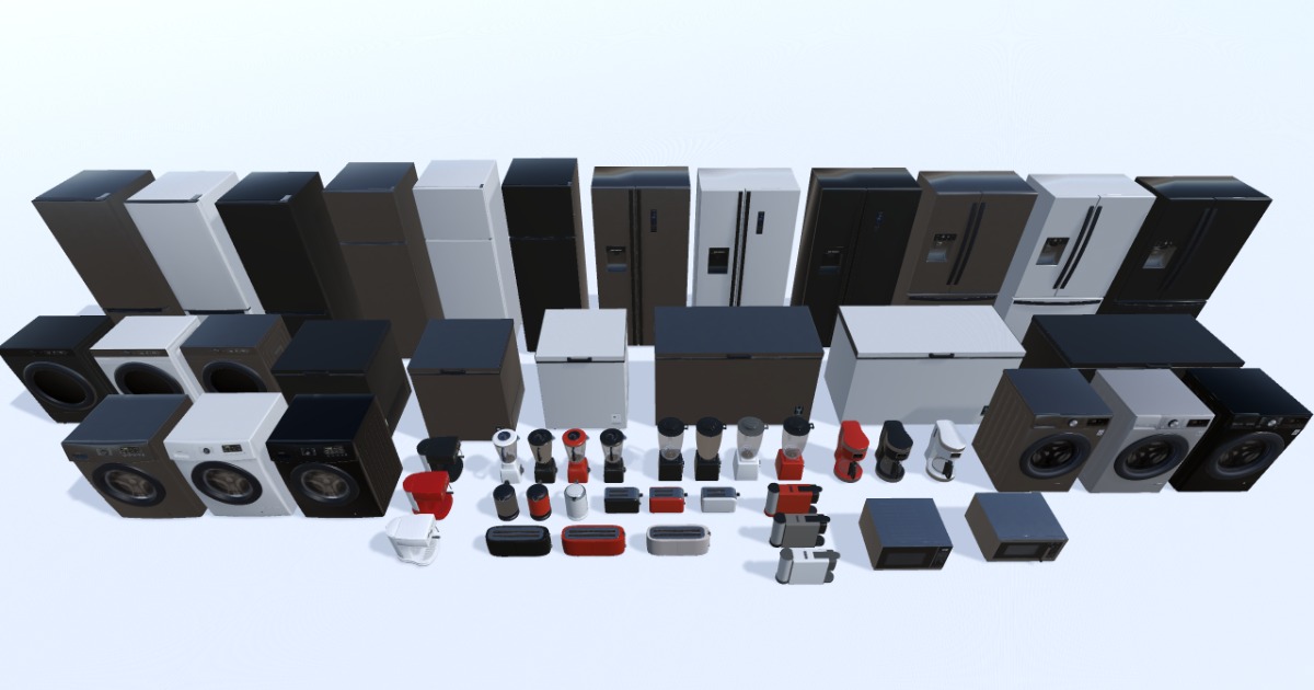 Kitchen Appliances Pack | 3D Electronics | Unity Asset Store