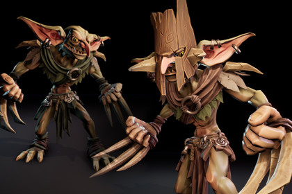 Stylized Goblin Berserker