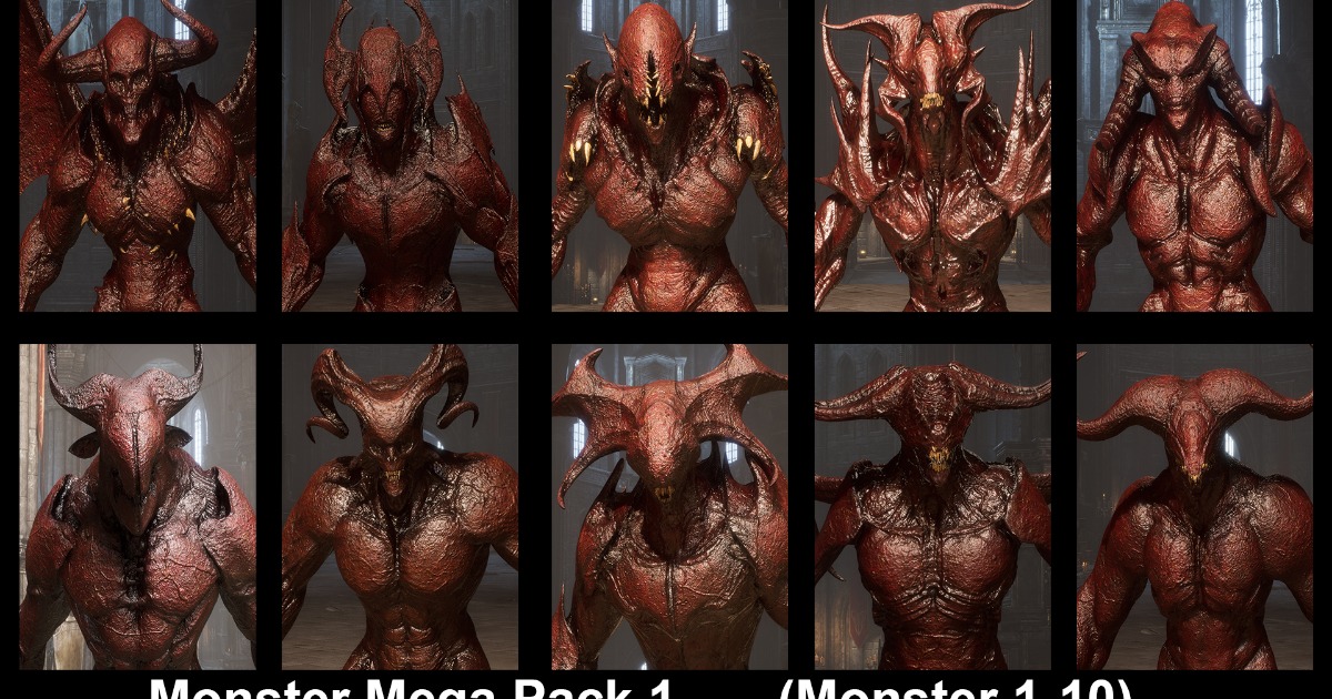 Monster_Mega_Pack 1 | 3D Creatures | Unity Asset Store