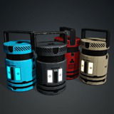 Sci-Fi Battery Barrel Packs