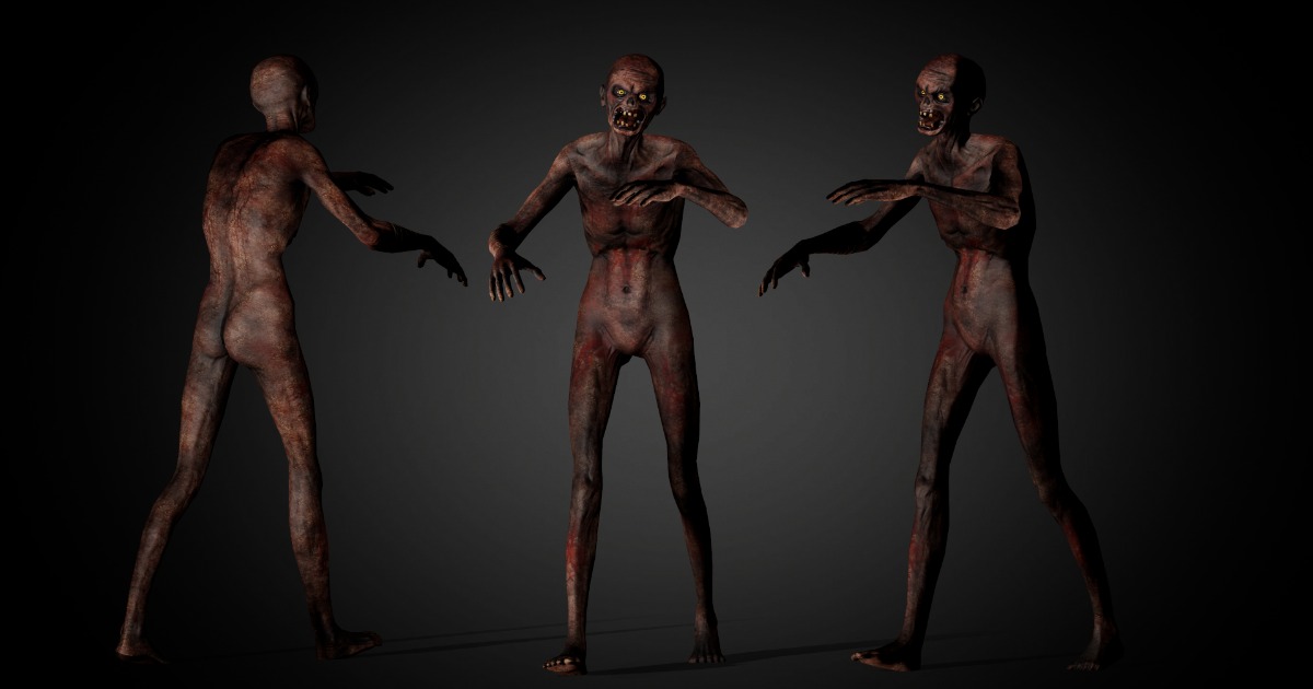 Zombie Base Mesh 4 | 3D Creatures | Unity Asset Store