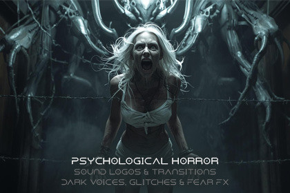 Psychological Horror Sound Logos & Transitions – Dark Voices, Glitches & Fear FX