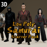 Low Poly Samurai Starter Pack