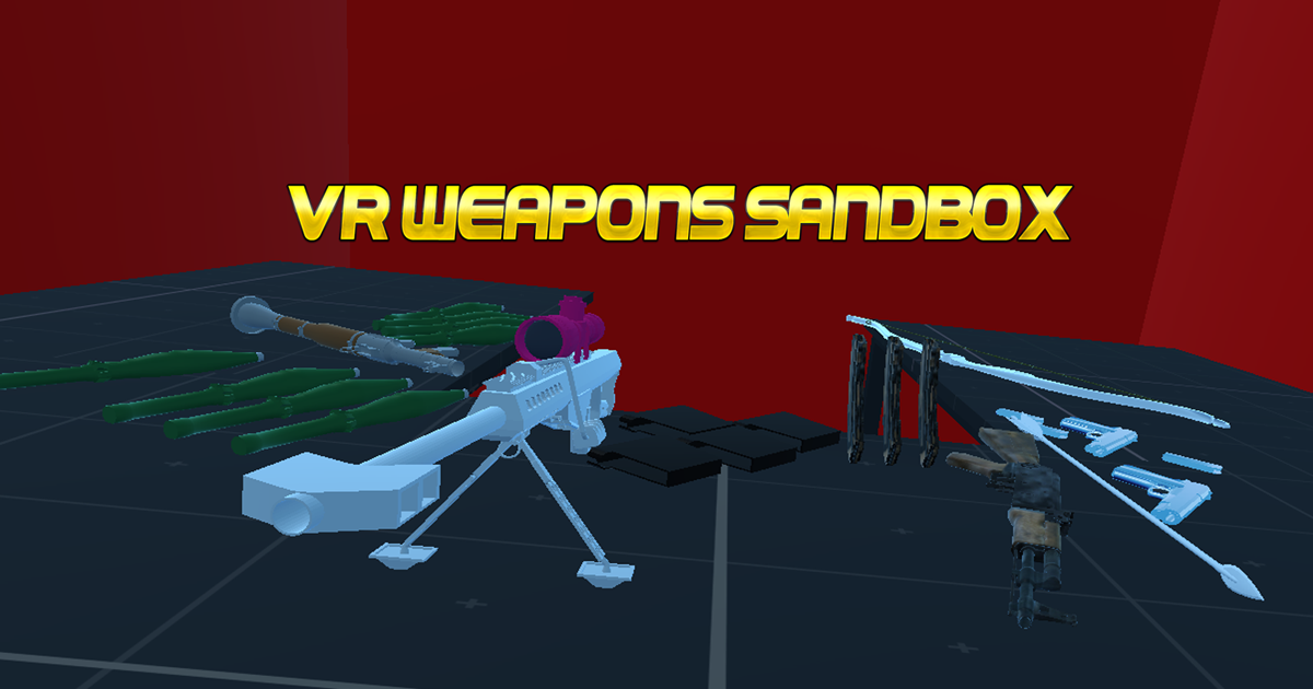 Weapon Sand Box Virtual reality - Weapons room sandbox- Survival game template - XR ...
