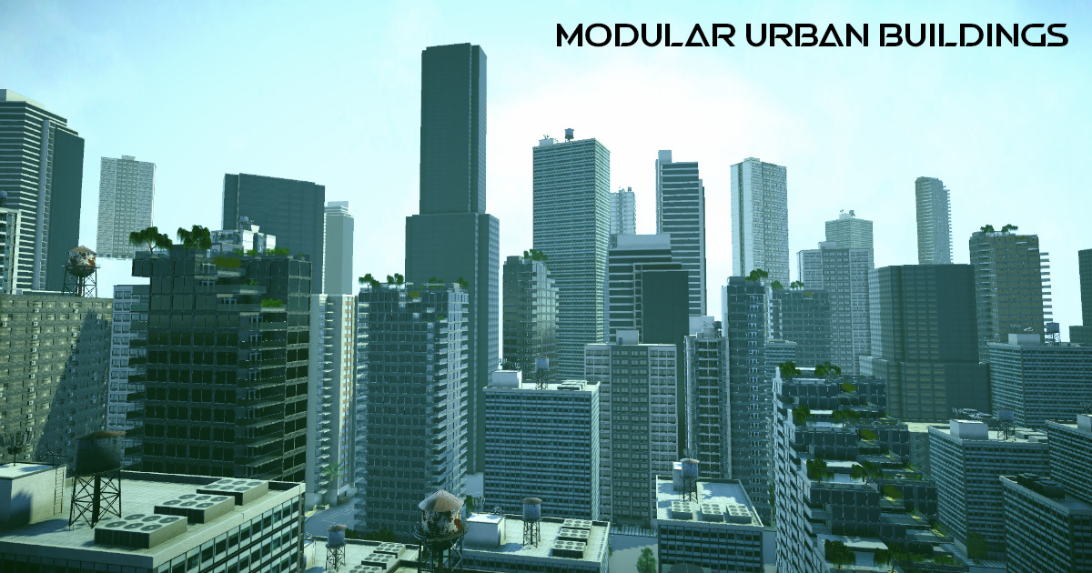 Modular Urban Buildings URP | 3D Urban | Unity Asset Store