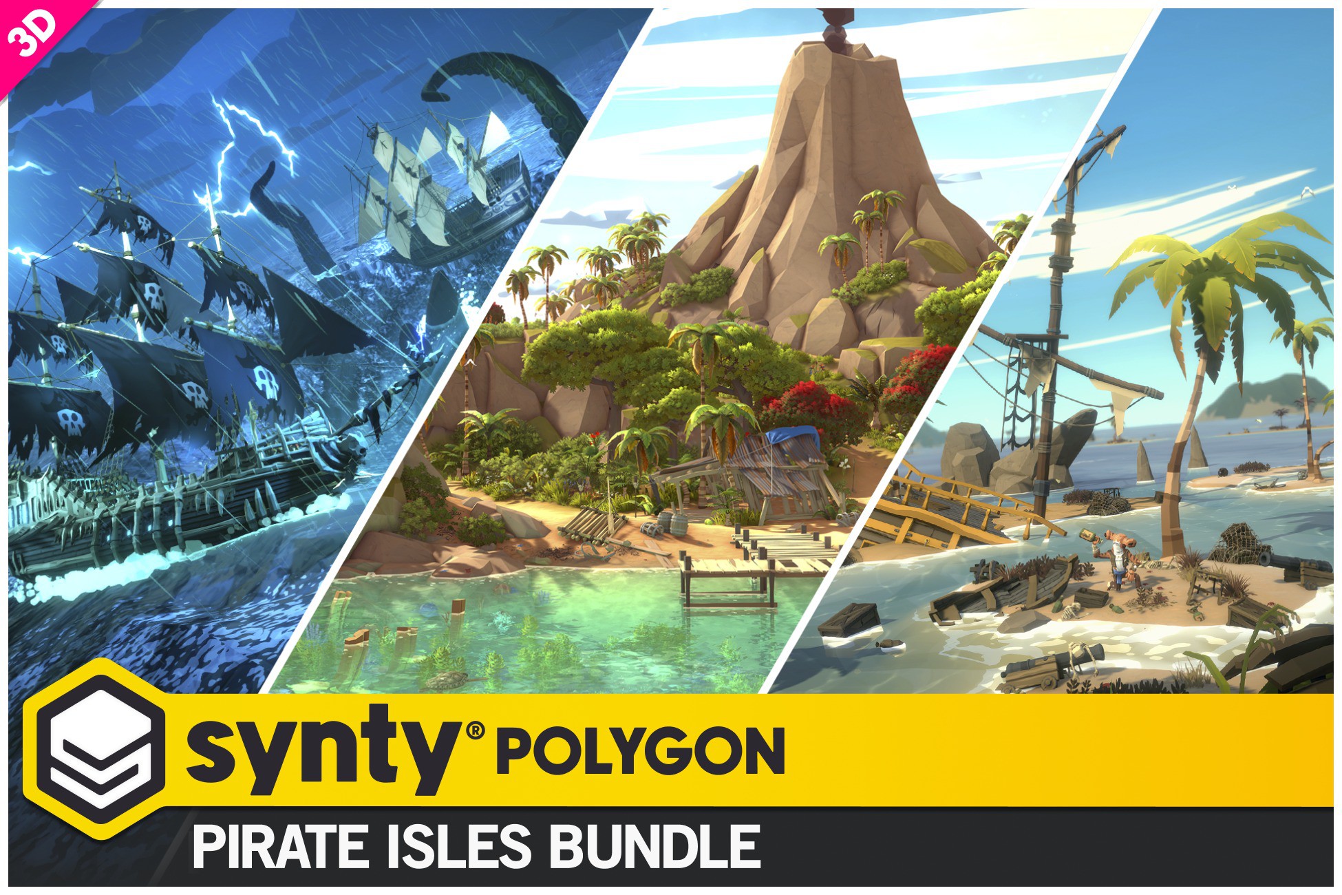 Bundle - Pirate Realm, Tropical Jungle Biome, and Pirate Isles Map