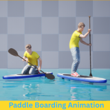 Paddle Boarding Animation