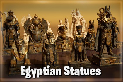 Egypt Statues (Egyptian Statues / Ancient Egypt Sculpture)