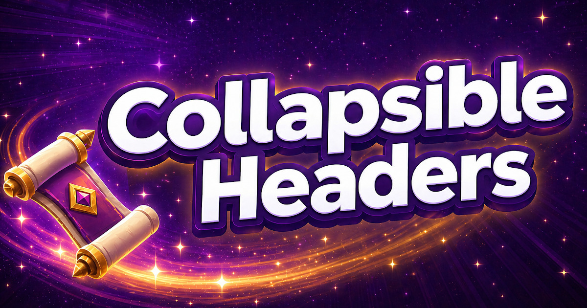 Header Unity Collapsible Headers | Utilities Tools | Unity Asset Store