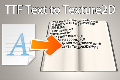 TTF Font Text To Texture2D By maything