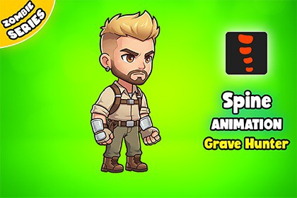 Grave Hunter - 2D Animated Character (Spine)