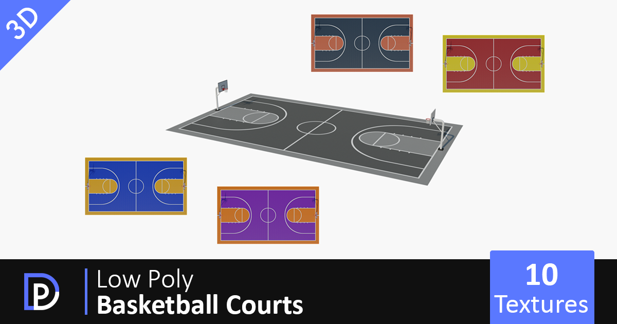 Unity Bascketball Texture 3D Basketball Courts Pack | 3D Exterior | Unity Asset Store