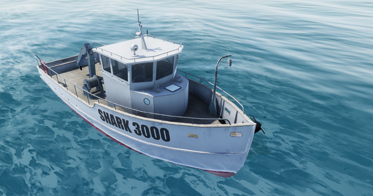 Fishing boat - water vehicle | 3D Sea | Unity Asset Store