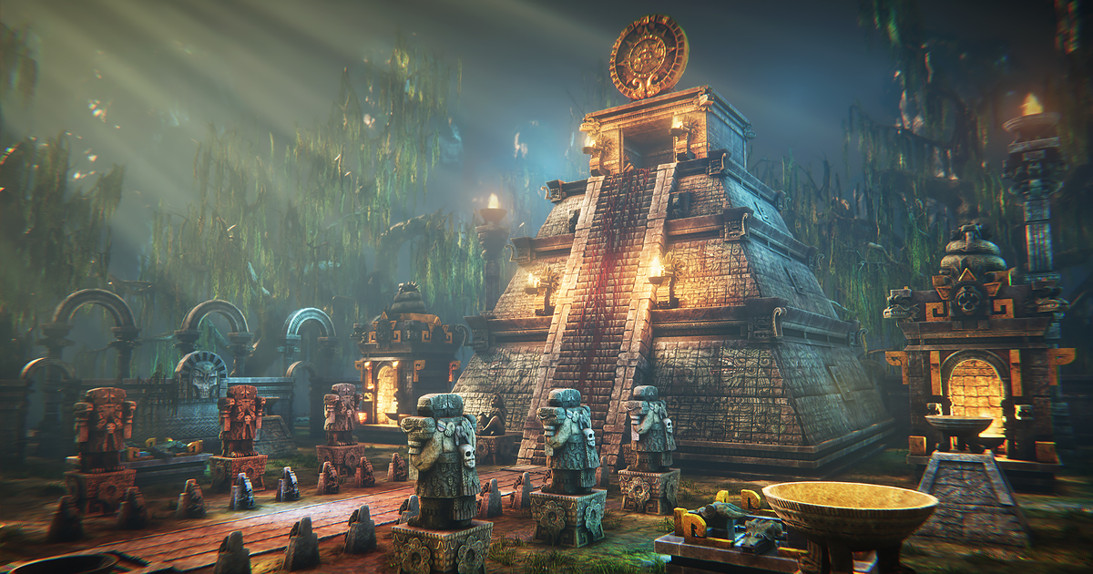 Aztec temple | 3D Fantasy | Unity Asset Store