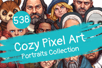 Cozy Pixel Art Portraits Collection