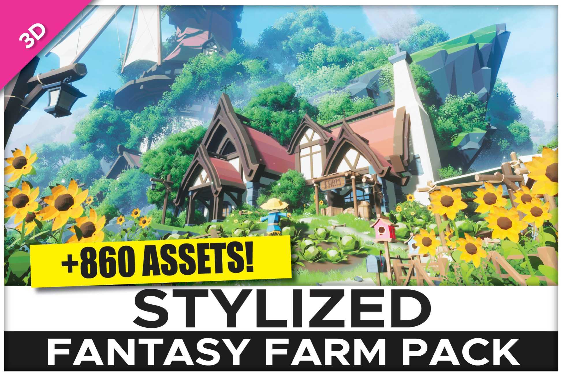 Unity Farm Asset STYLIZED Fantasy Farm Pack - Low Poly 3D Art | 3D Fantasy | Unity Asset ...