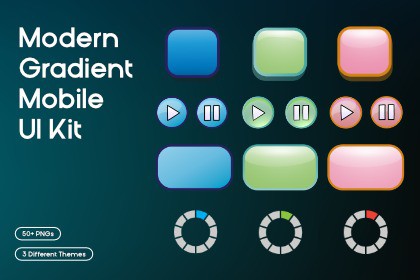 Modern Gradient Mobile UI Kit