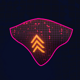 Cyber Neon Defense Shields 3D