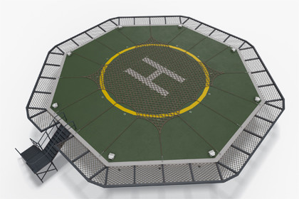 Helipad With Net