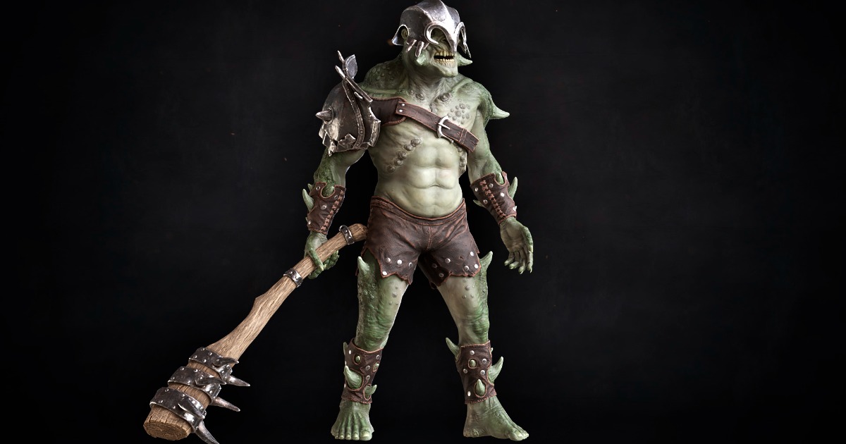Lizard Ogre | 3D 휴머노이드 | Unity Asset Store