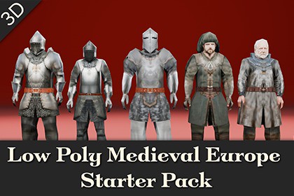 Low Poly Medieval Europe Starter Pack