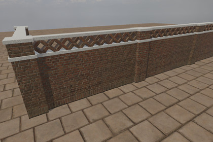 Modular Brick Garden Wall