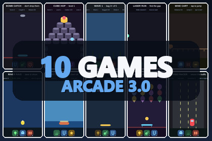 Mini Game Templates Arcade 3.0 - 10 Arcade Starters for Unity