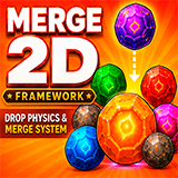Merge 2D Framework – Drop Physics & Merge System