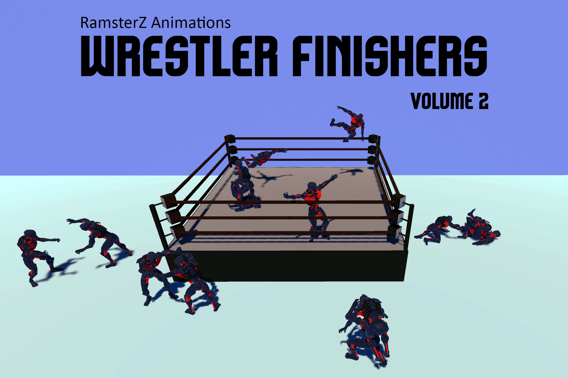 Wrestler Finishers Volume 2 3D Animations Unity Asset Store
