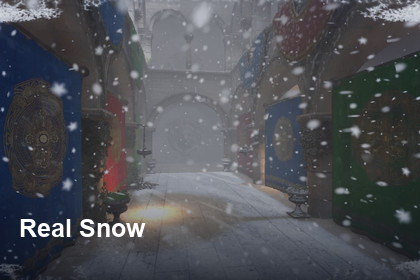 Real Snow — Screen-Space Snow, Blizzard, Snow Cover, Frost on the Lens