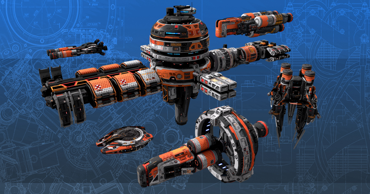 Spaceships Vol. #10 | 3D Space | Unity Asset Store