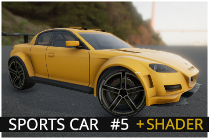 Sports Car 5 - 3D Model + Shader