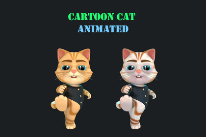 Cartoon Cat Character Animated