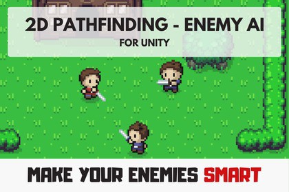 2D Pathfinding - Enemy AI for Unity