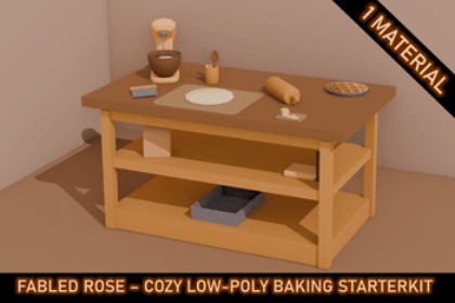 Fabled Rose - Cozy Lowpoly Baking - Starterkit