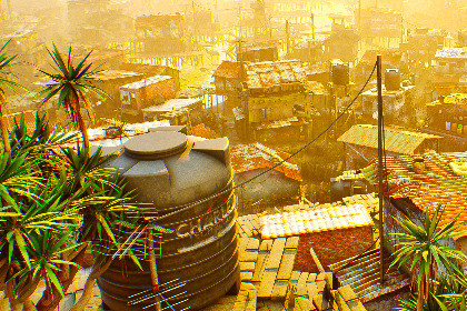 Modular Slum City Wasteland Village with Enterable Interior