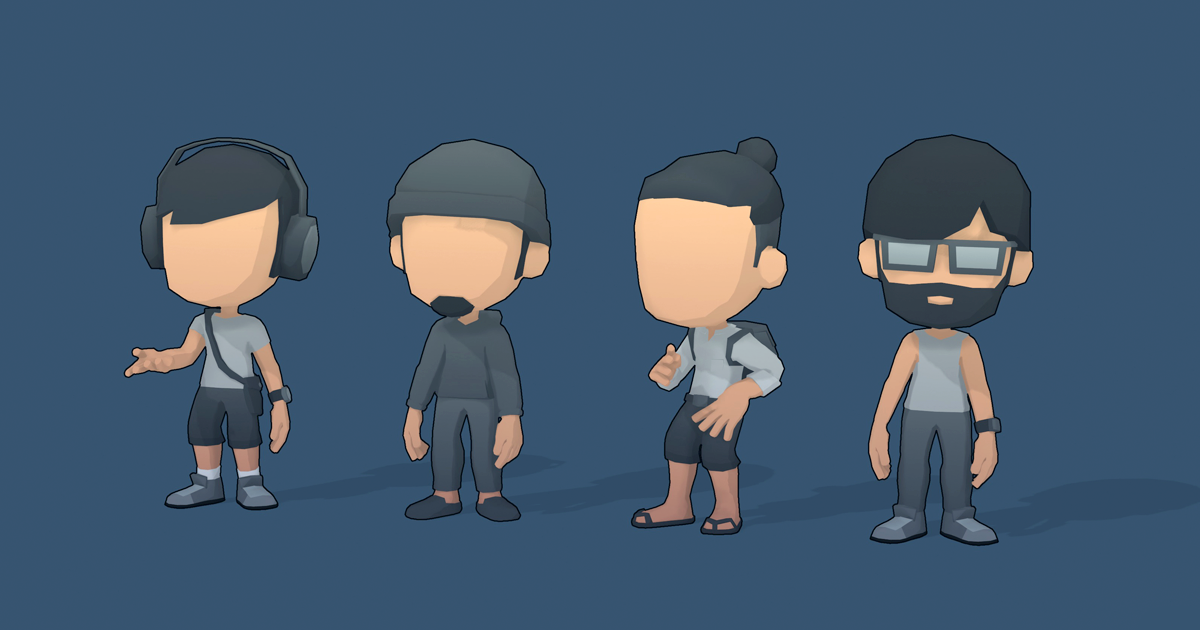 Mini Modular Character | Common People | 3D Characters | Unity Asset Store