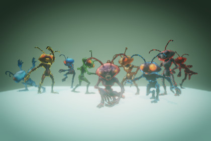 Fantasy Monster 3D Model - Game Ready - PixeliusVita