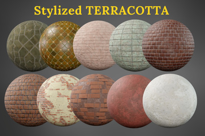 Stylized Terracotta Materials