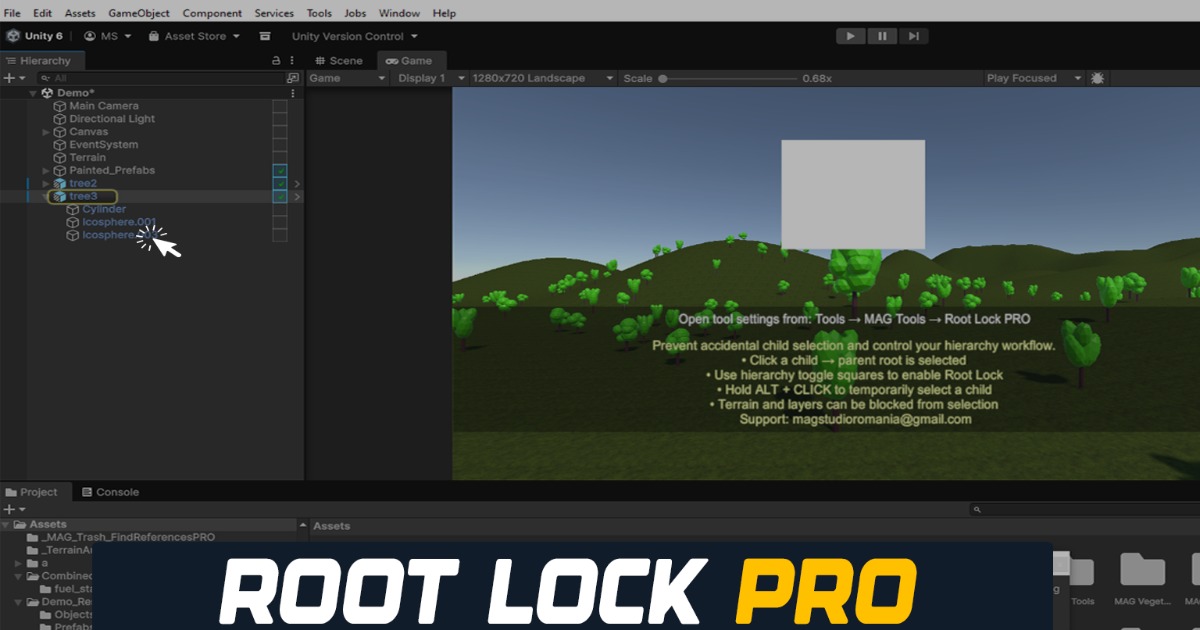 Module Root In Unity Root Lock PRO – Smart Hierarchy Selection Tool | Level Design | Unity ...
