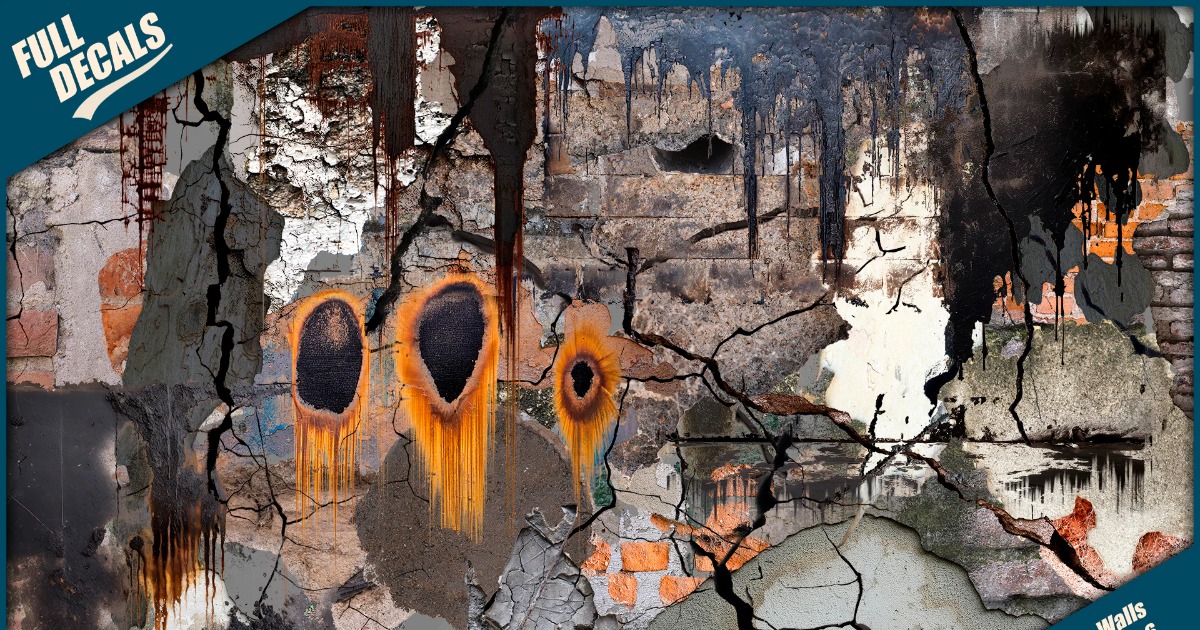 Burnt and Destroyed Wall Decals Pack Vol. 6 | 2D Textures & Materials ...