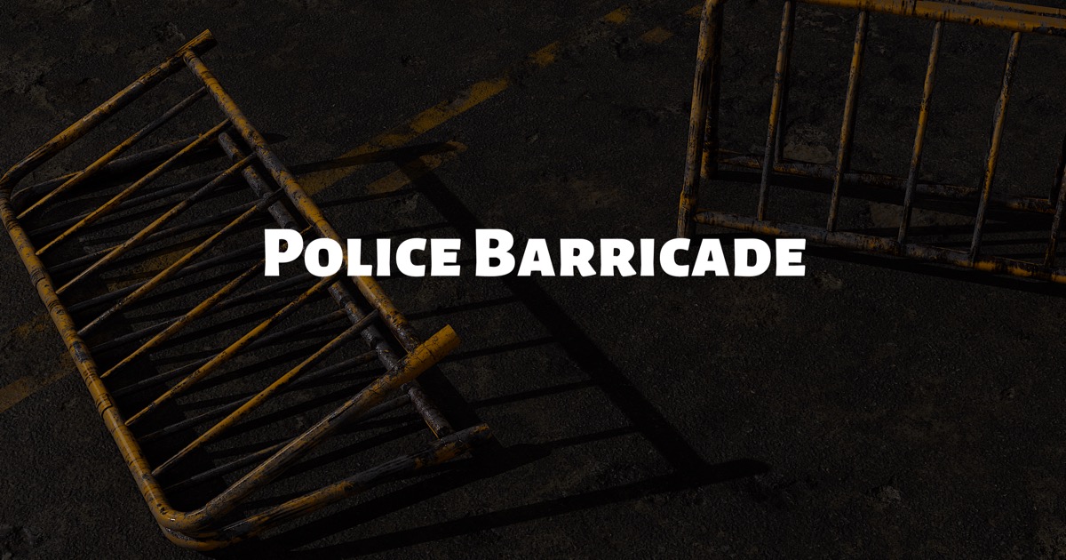 Rusty Barricade with PBR materials (2K/4K) 3D Urban Unity Asset Store