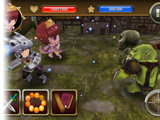 3D Action RPG Game Scene Example