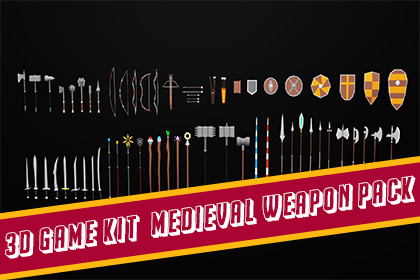 3D Game Kit-Medieval Weapon Pack