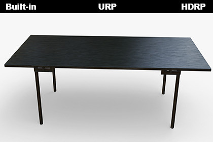 Modern Black Metal Dining Table 3D Model