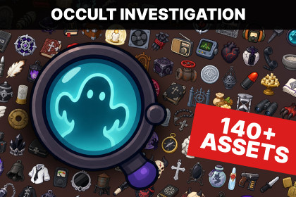 Paranormal Investigation Occult Horror Exorcism Icons Pack