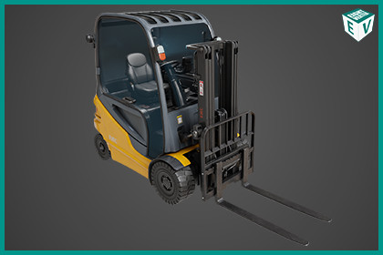 Forklift Truck 01 Yellow URP HDRP Textures