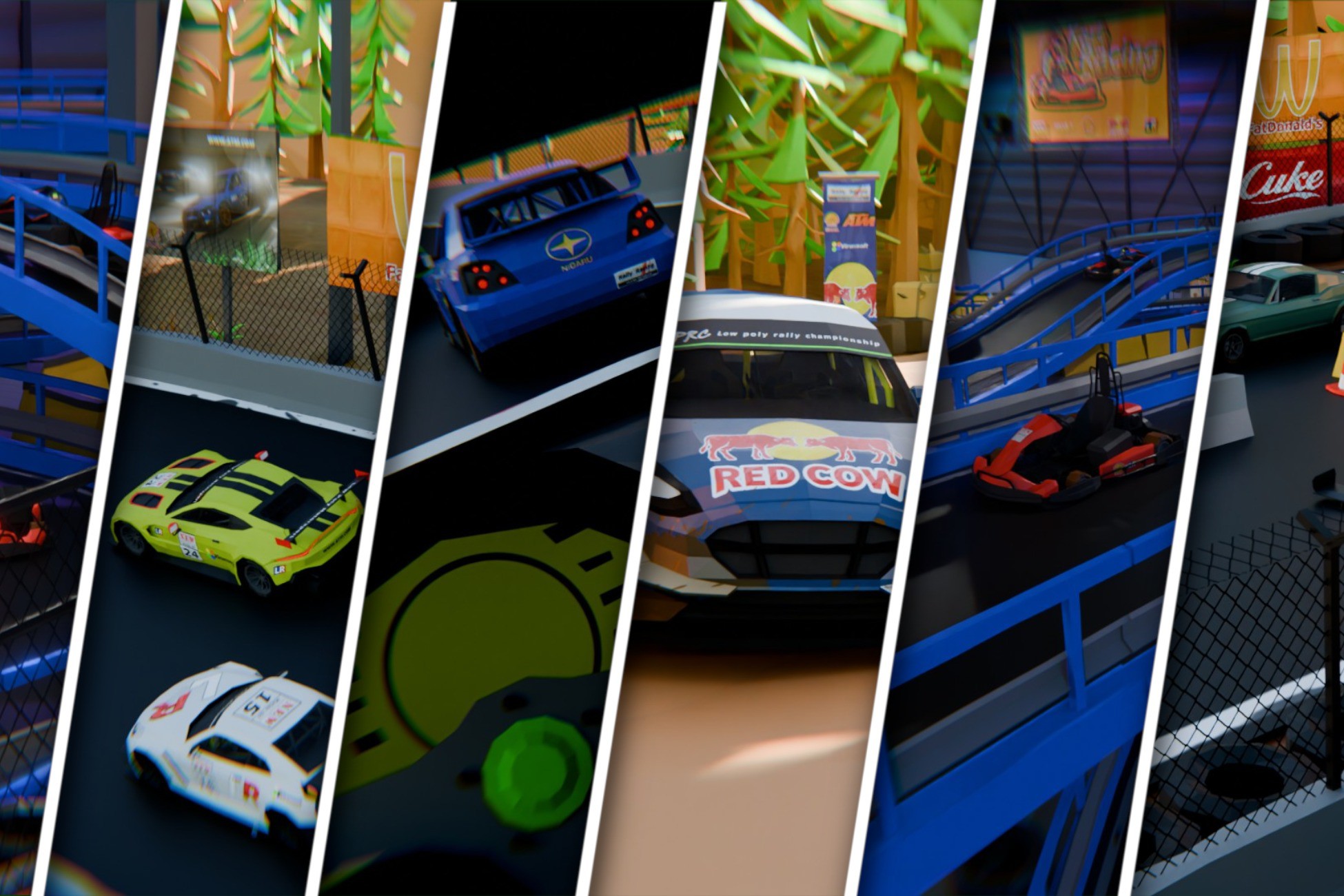 Unity Wild Racing Low poly racing pack | 3D 지상 | Unity Asset Store
